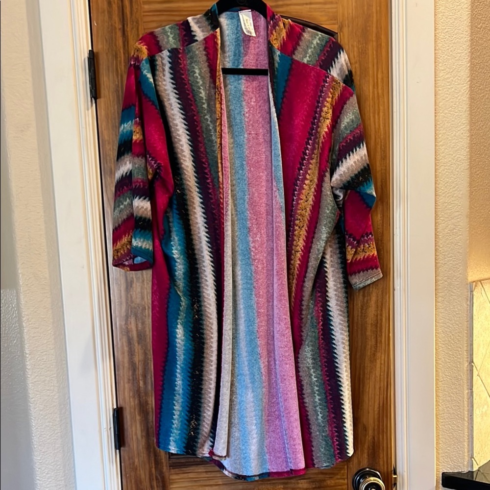 Colorful Striped Cardigan
